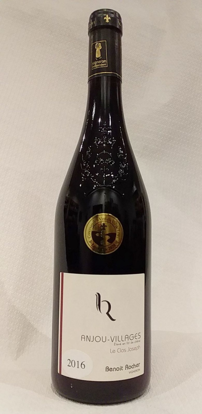Vin rouge Anjou Villages - Le clos Joseph, domaine Benoit Rocher Vin rouge Anjou Villages - Le clos Joseph, domaine Benoit Rocher
