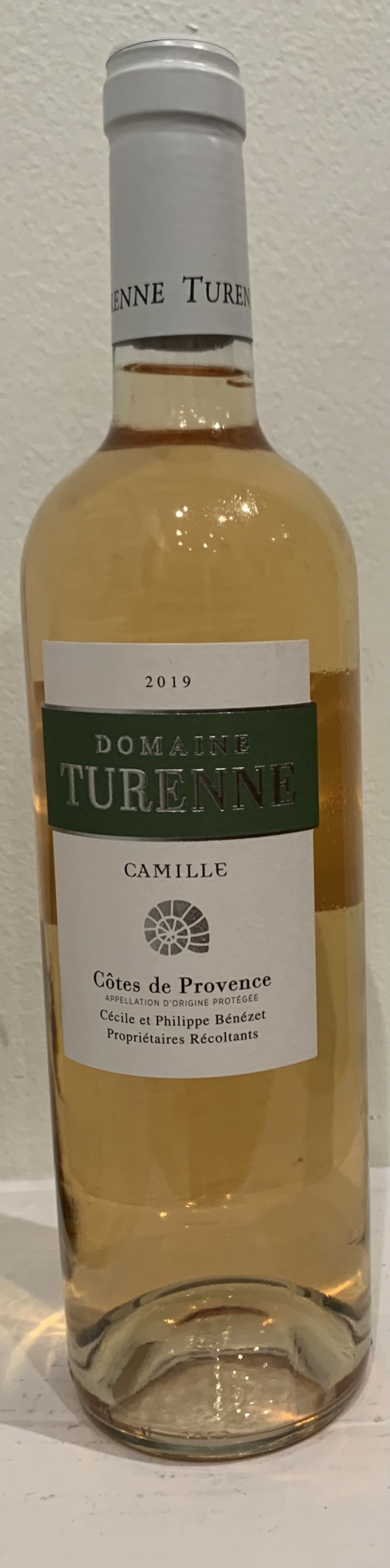 Vin rosé bio - Domaine Turenne - Cuvée Camille - 2019