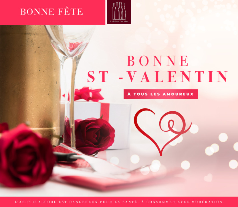 St-Valentin 2022 - Duo champagne + bouquet de fleurs