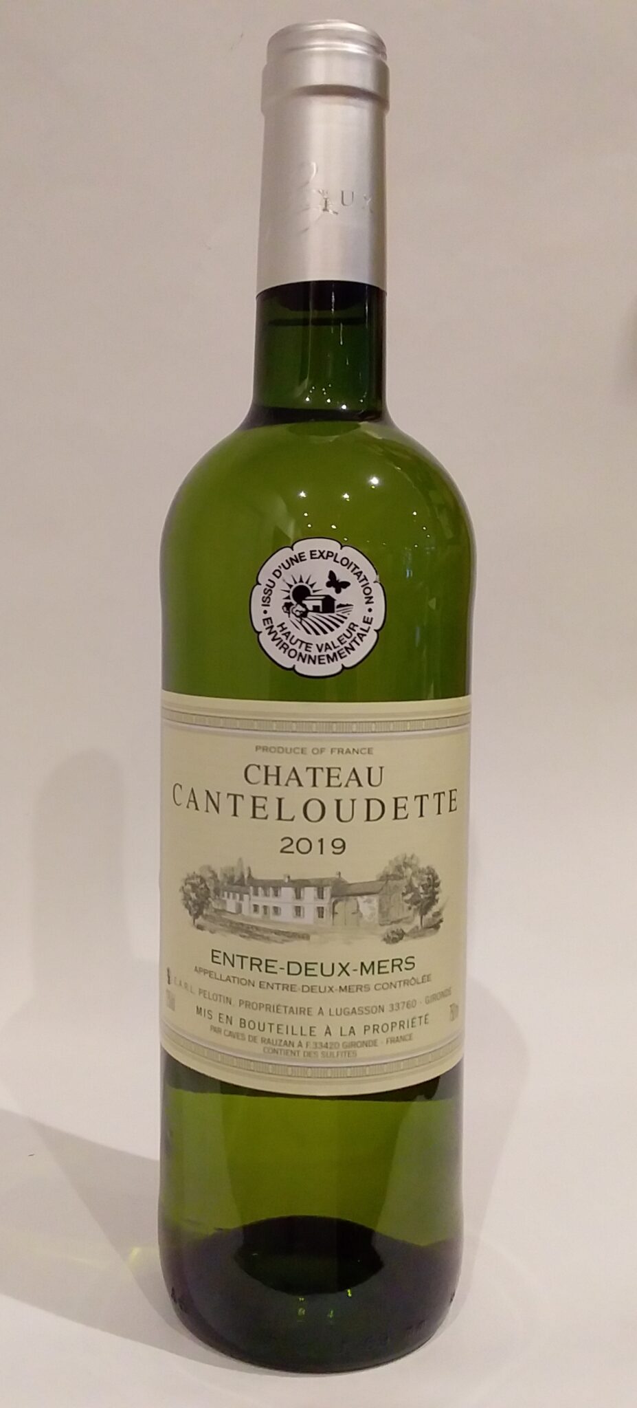 Vin blanc sec - Château Candeloudette - Entre deux mers - 2019