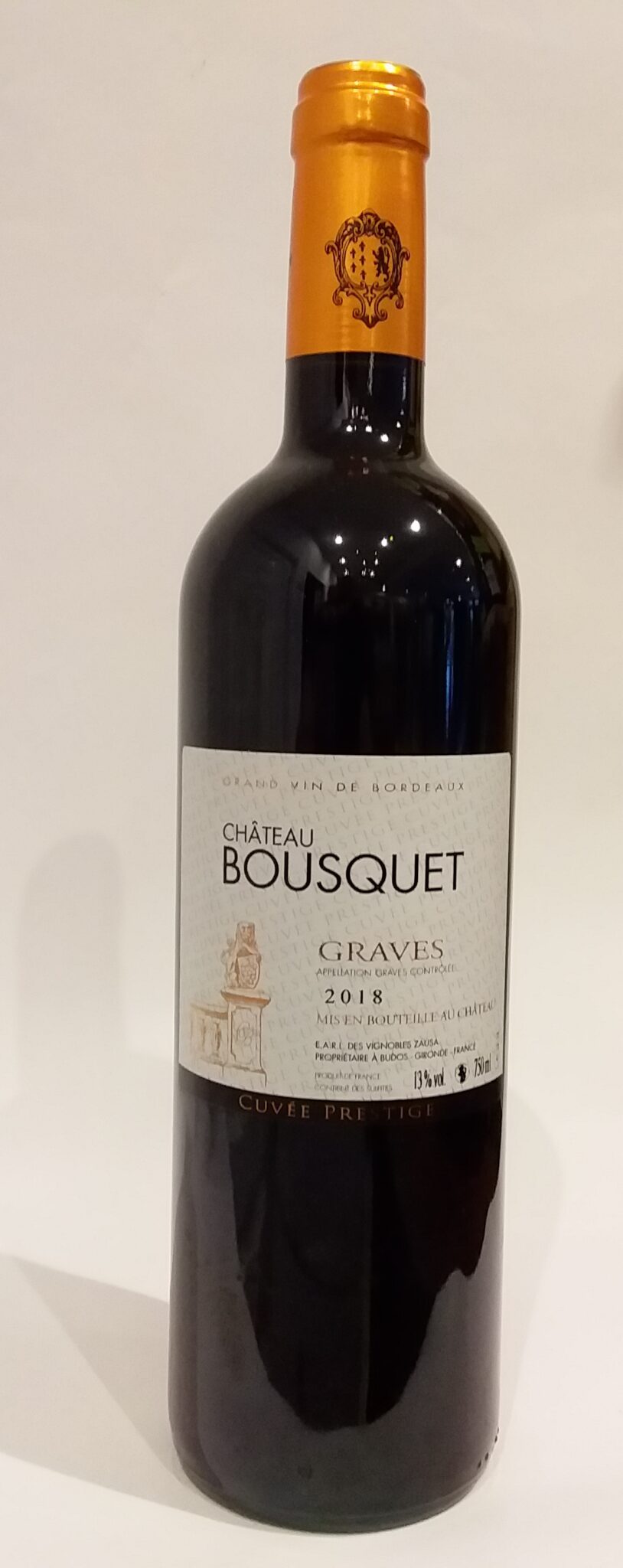 Vin rouge - Château Bousquet - Graves - 2018