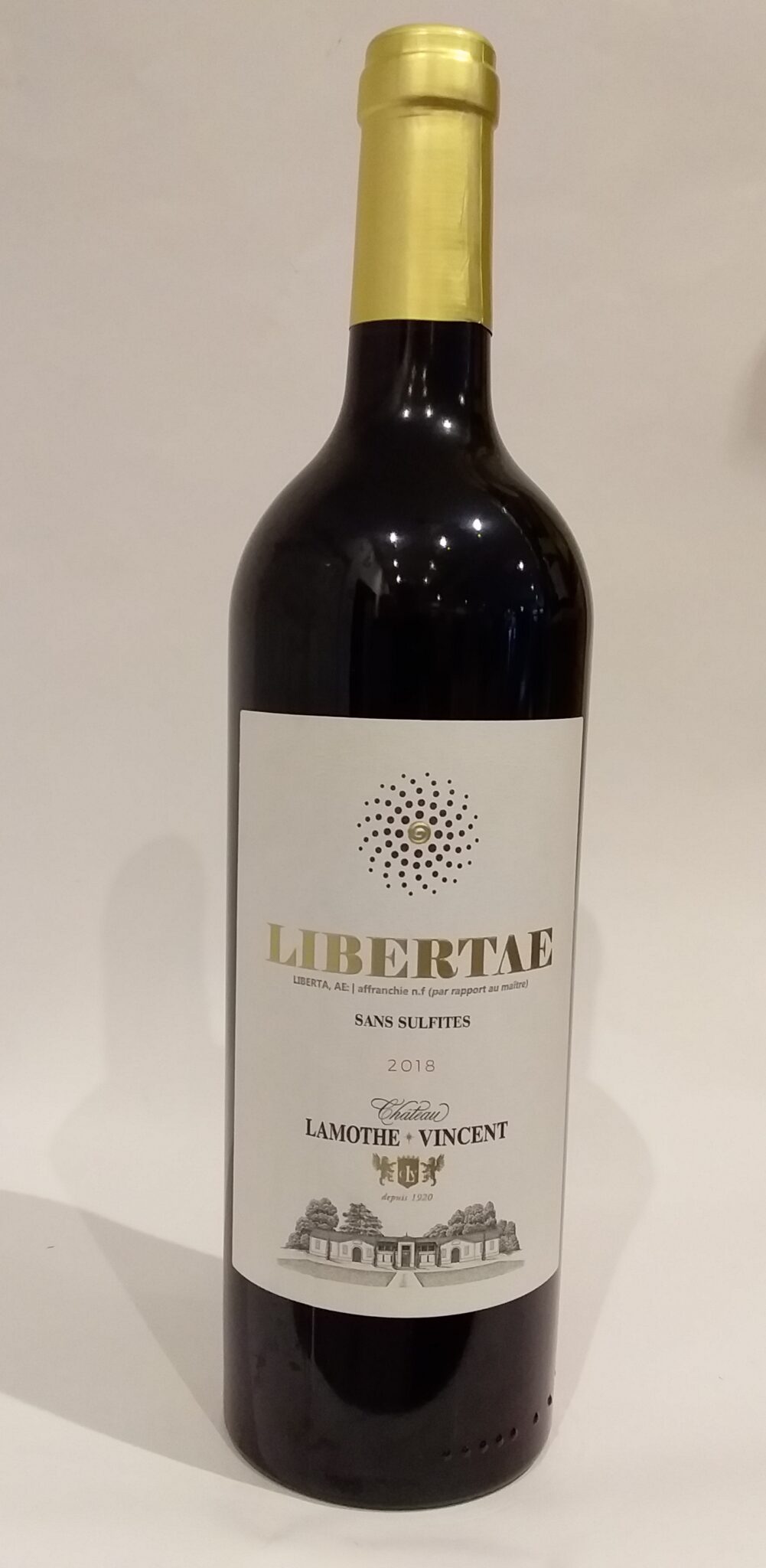Vin rouge - Château Lamothe Vincent - Cuvée Libertae - Vegan - 2018