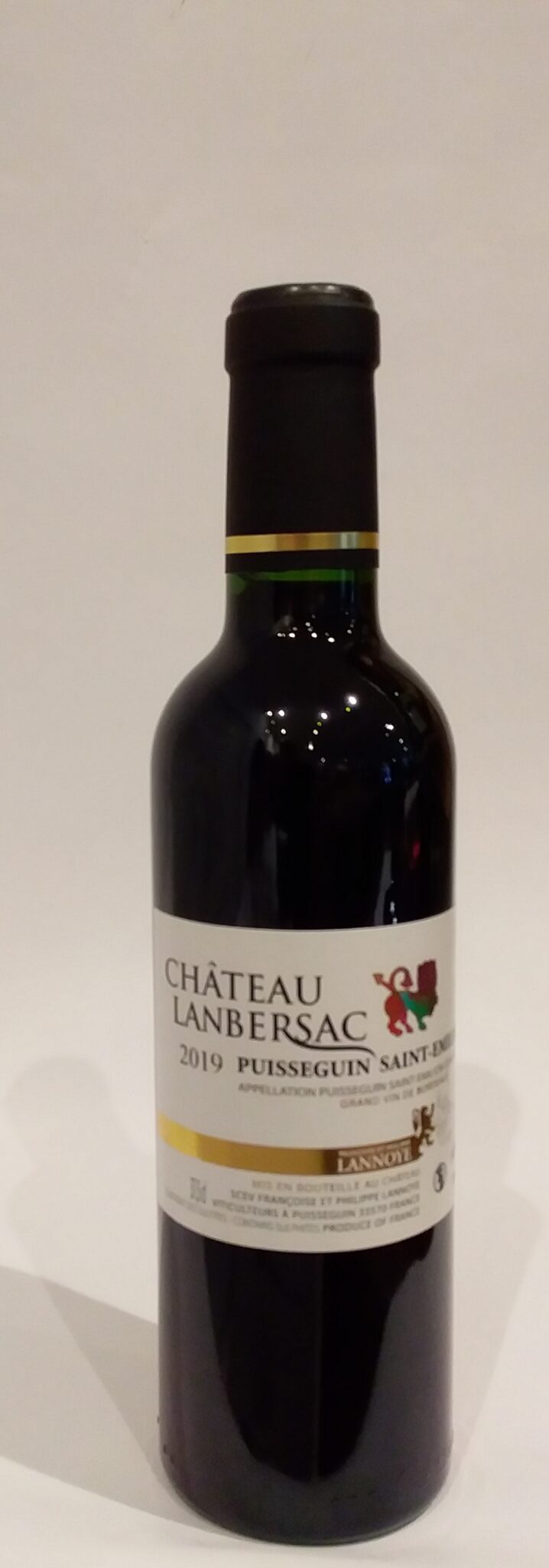 Vin rouge - Château Lanbersac - Puisseguin Saint-Émilion - 2019 - 37.5cl