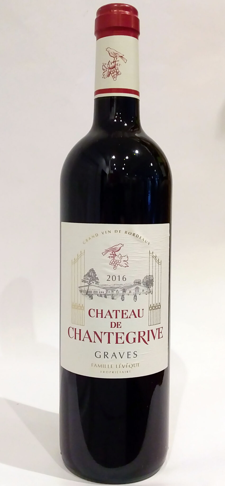 Vin rouge - Château de Chantegrive - Graves - 2016