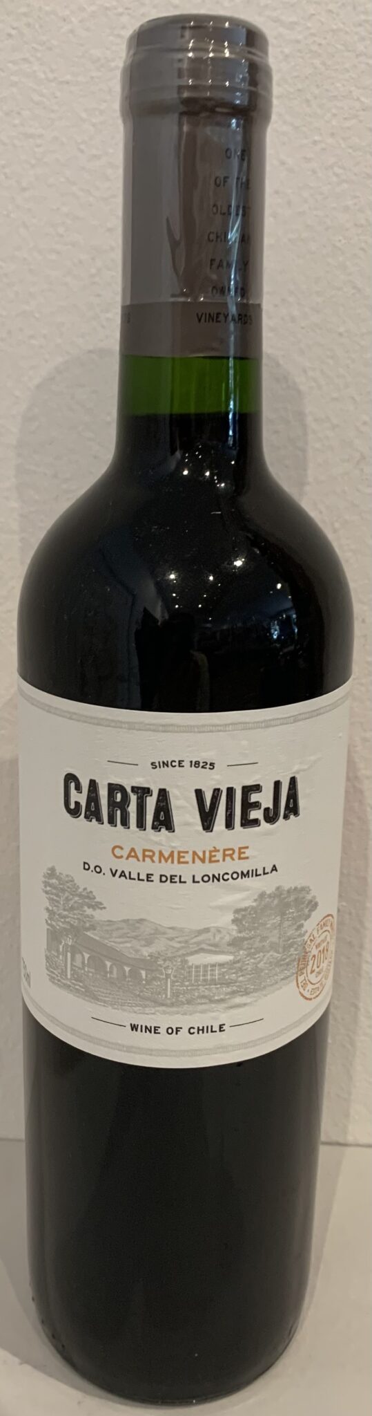 Vin rouge chilien - Domaine Carta Vieja - 2018