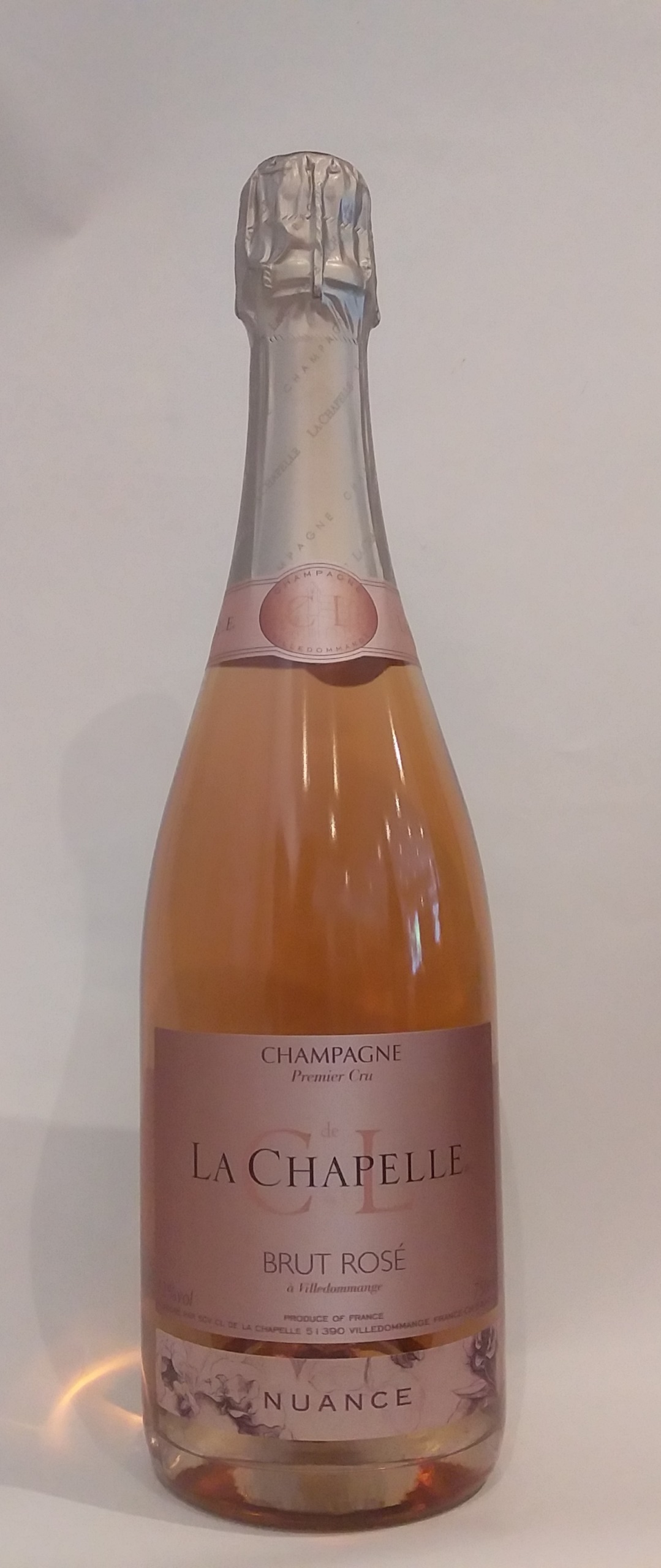 Champagne rosé brut - 1er cru - Domaine La Chapelle - Cuvée Nuance