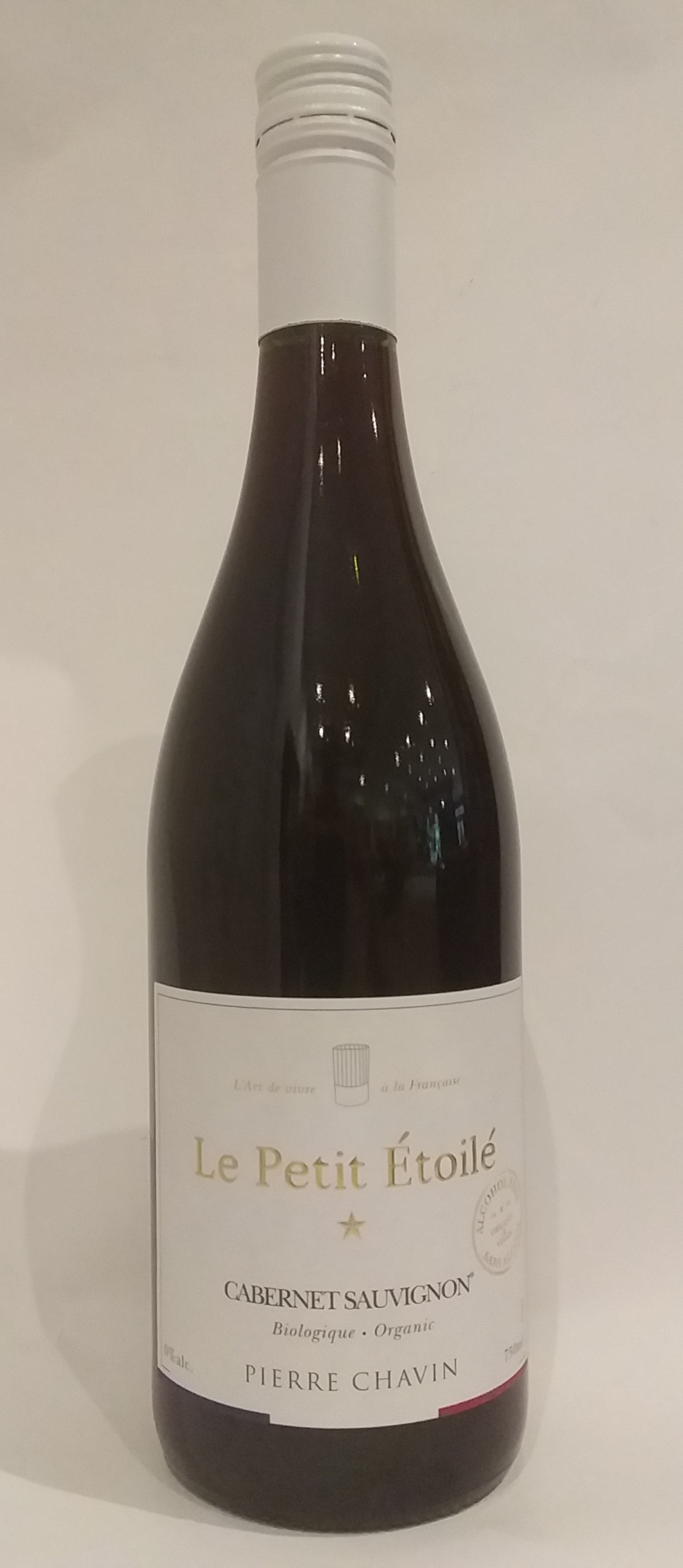 Vin rouge bio sec sans alcool - Domaine Pierre Charvin - Cuvée Le Petit Étoilé - Cabernet Sauvignon