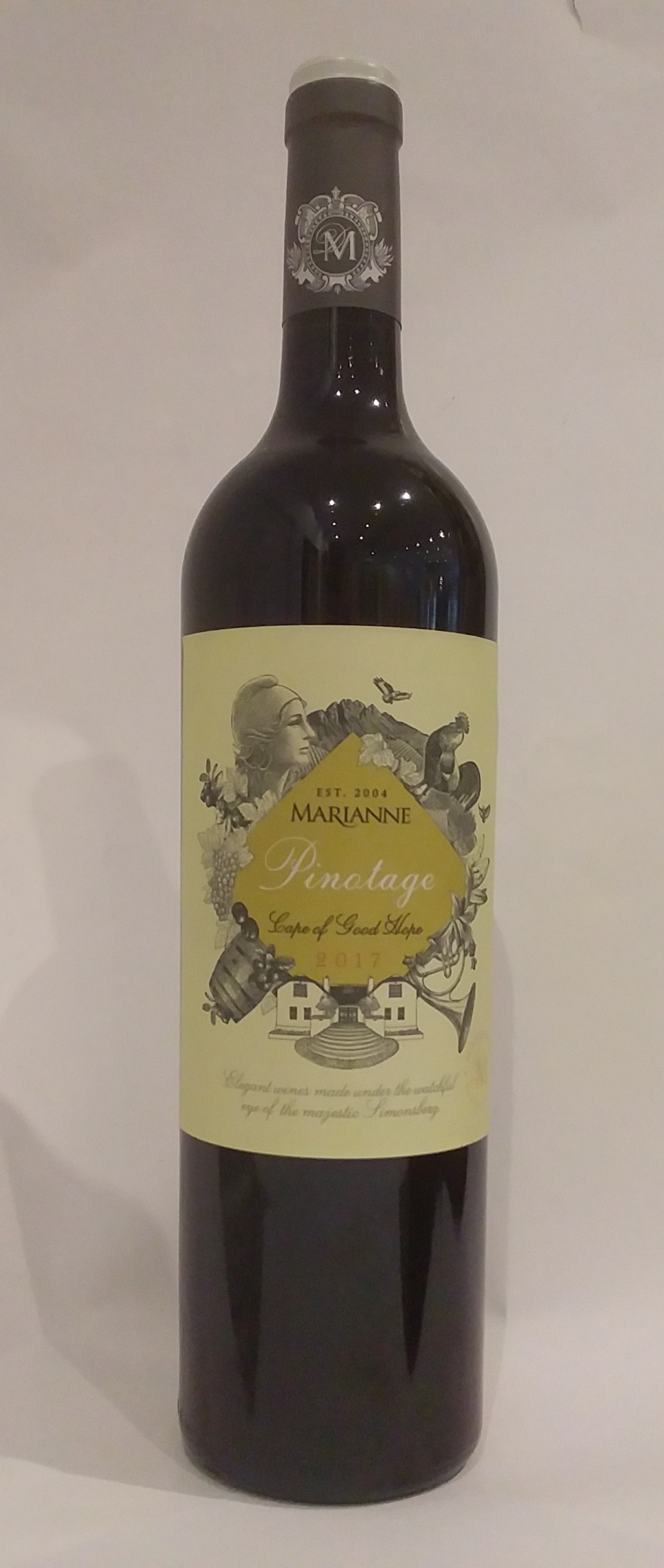 Vin rouge d’Afrique du Sud - Domaine Marianne - Pinotage - 2017