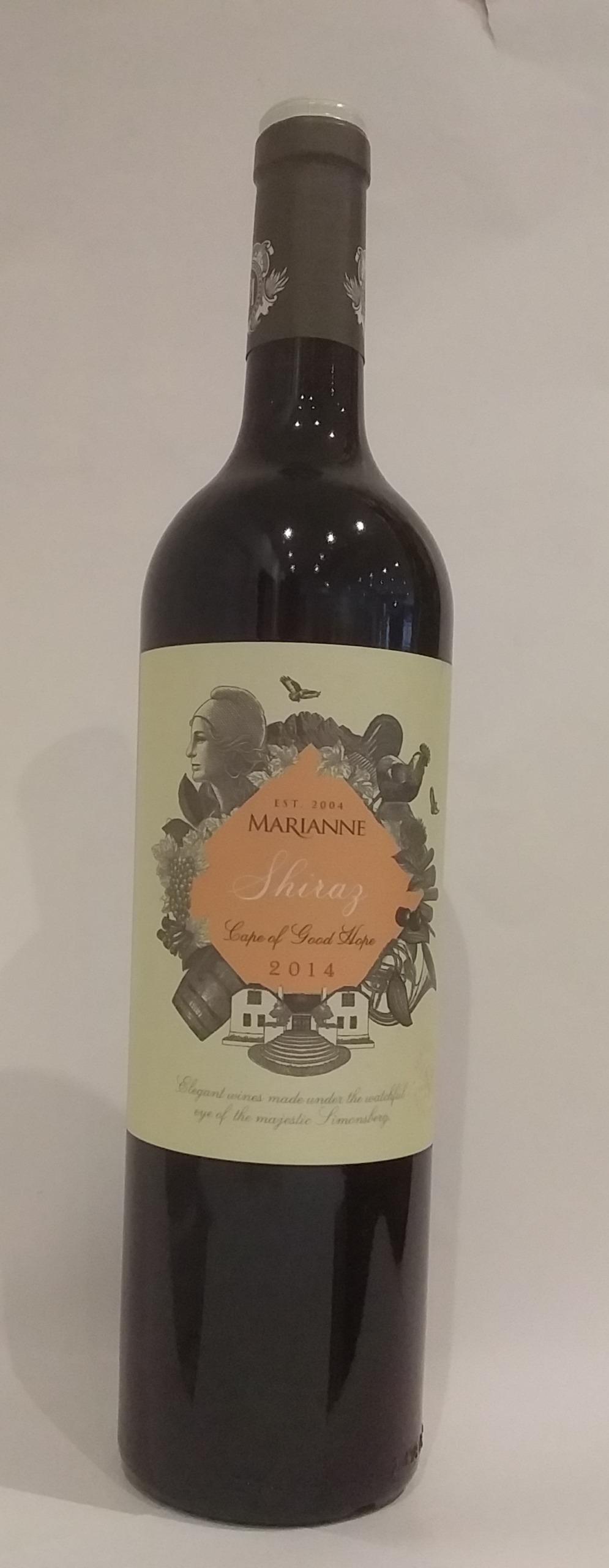 Vin rouge d’Afrique du Sud - Domaine Marianne - Syrah - 2014