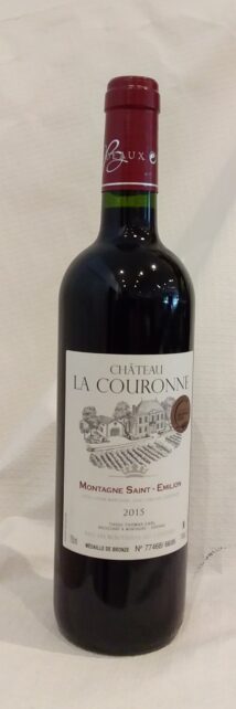 Vin rouge - AOP - Montagne Saint-Emilion - Château La Couronne - 2015