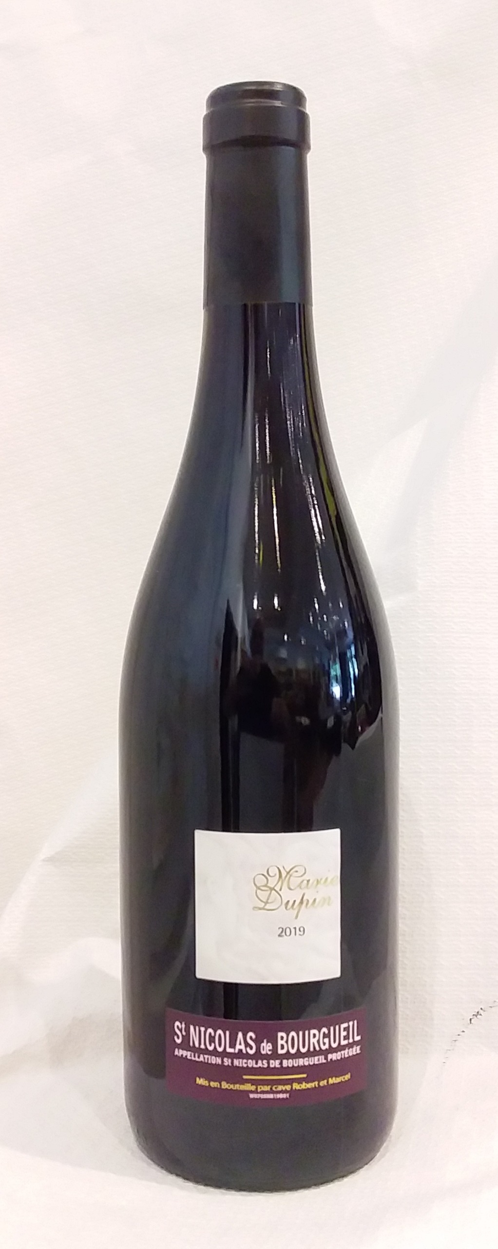 Vin rouge - AOP - Saint-Nicolas de Bourgueil - Domaine Robert - Cuvée Marie Dupin - 2019