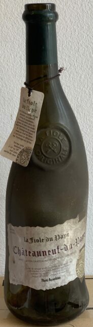 Châteauneuf du pape, la fiole du pape du Père Anselme, no millésimé